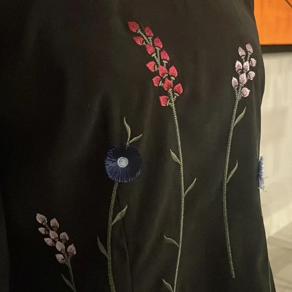 Vintage Positive Attitude Black VelvetTop Size 6 P - Picture 12 of 13